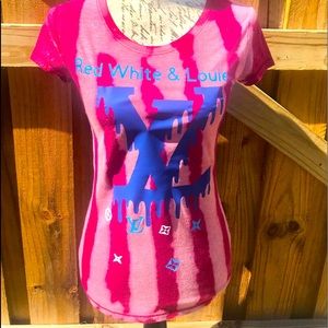 Louie inspired T-shirt all hand bleached & created by me